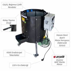 Kadıoğlu CKS80D Ceviz Soyma Makinası Devir Ayarlı