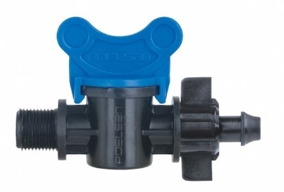 Poelsan 1/2'' Mini Vana Erkek-Contasız Çıkış (118272)
