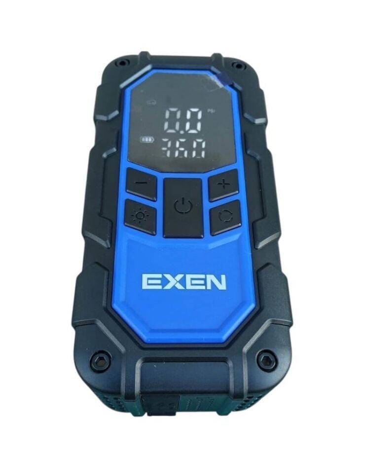 EXEN ENC 155 JS Şarjlı Lastik Şişirme Akü ve Şoklama