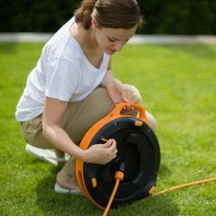 Fiskars Hortum Makara Seti S 3/8''(9mm) 15mt siyah