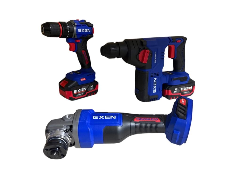 Exen EN 304 Kömürsüz Şarjlı 3’lü Set