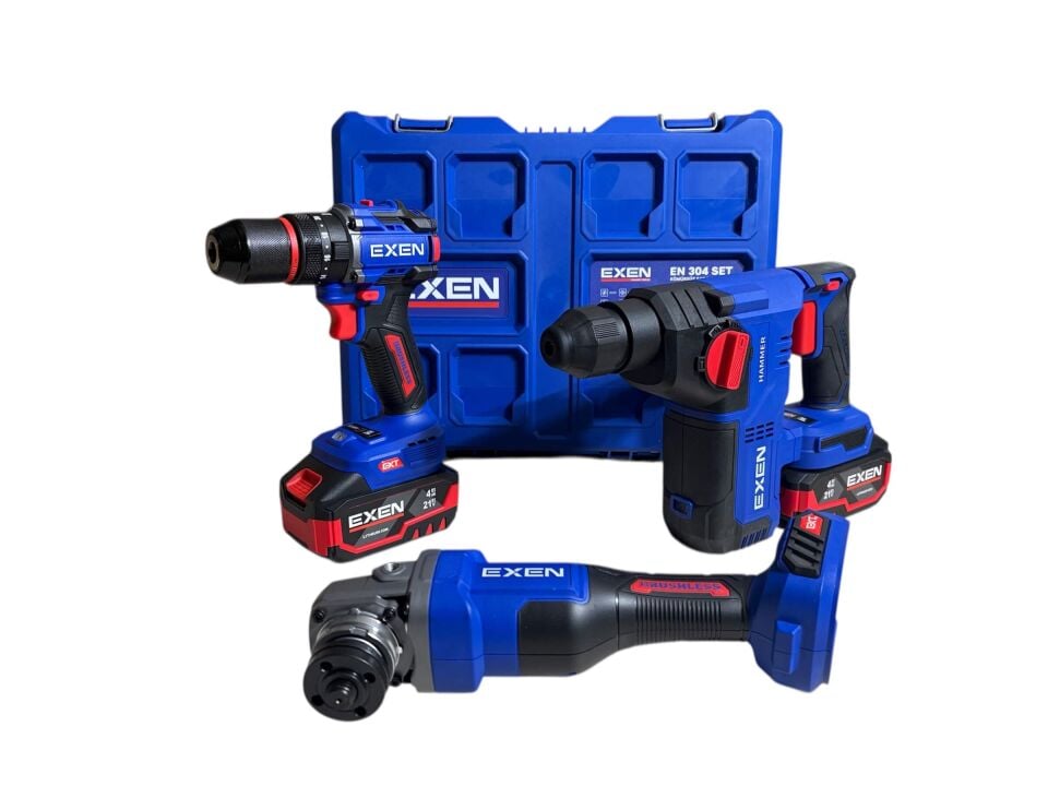 Exen EN 304 Kömürsüz Şarjlı 3’lü Set