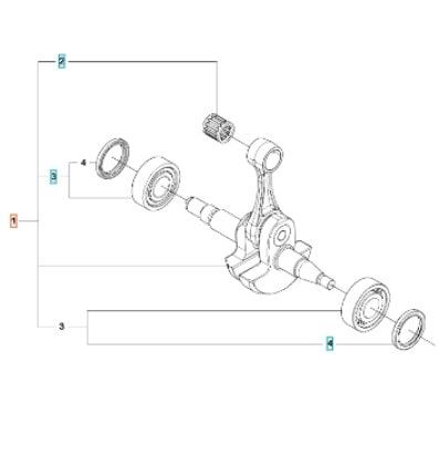 Krank 585/592XP Husqvarna