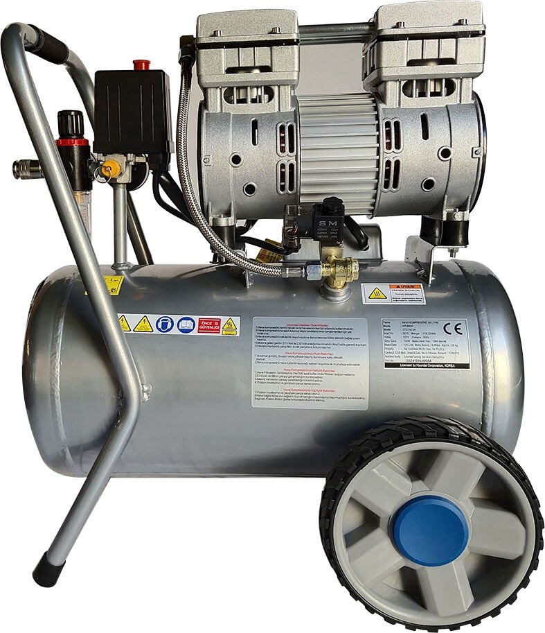 Hyundai HM2550S Sessiz ve Yağsız Hava Kompresörü