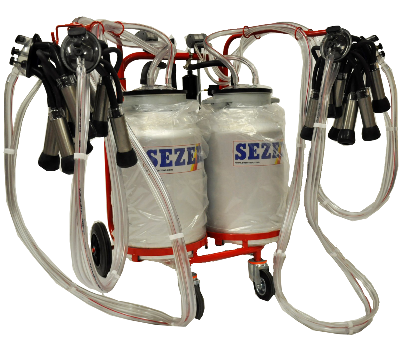 Sezer Pls-4/2 Alüminyum Güğümlü Süt Sağım Makinesi