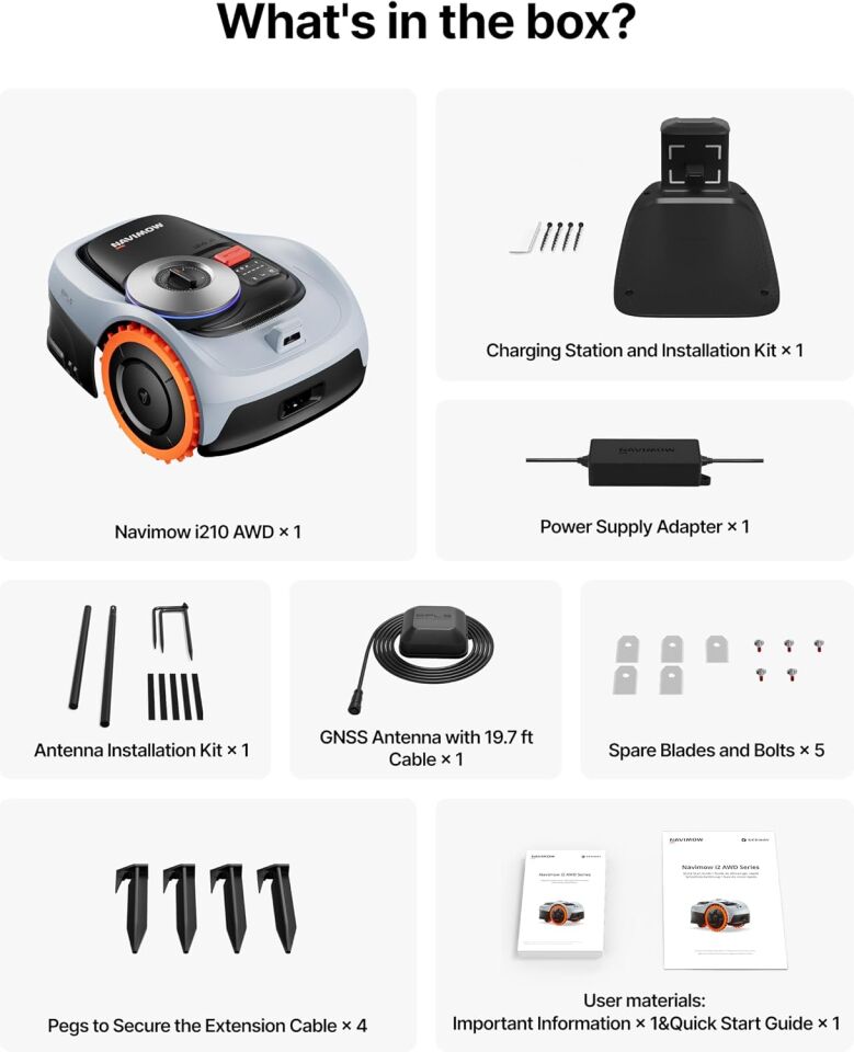 Segway Navimow I210 AWD Çim Biçme Robotu