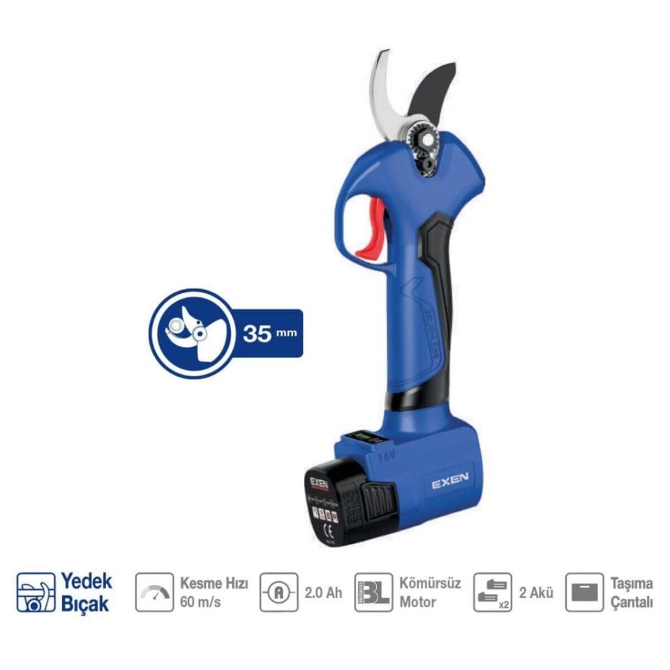 EXEN ENG 662 M Şarjlı Budama Makası 35mm