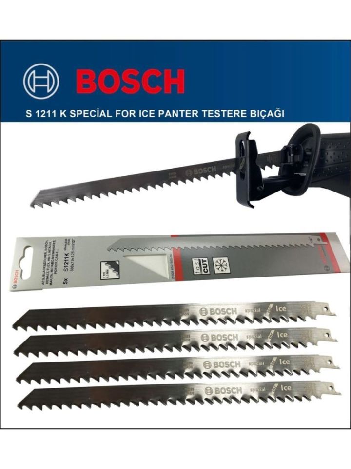 Bosch S 1211 K Buz Kemik Tilki Kuyruğu Bıçağı 5'li