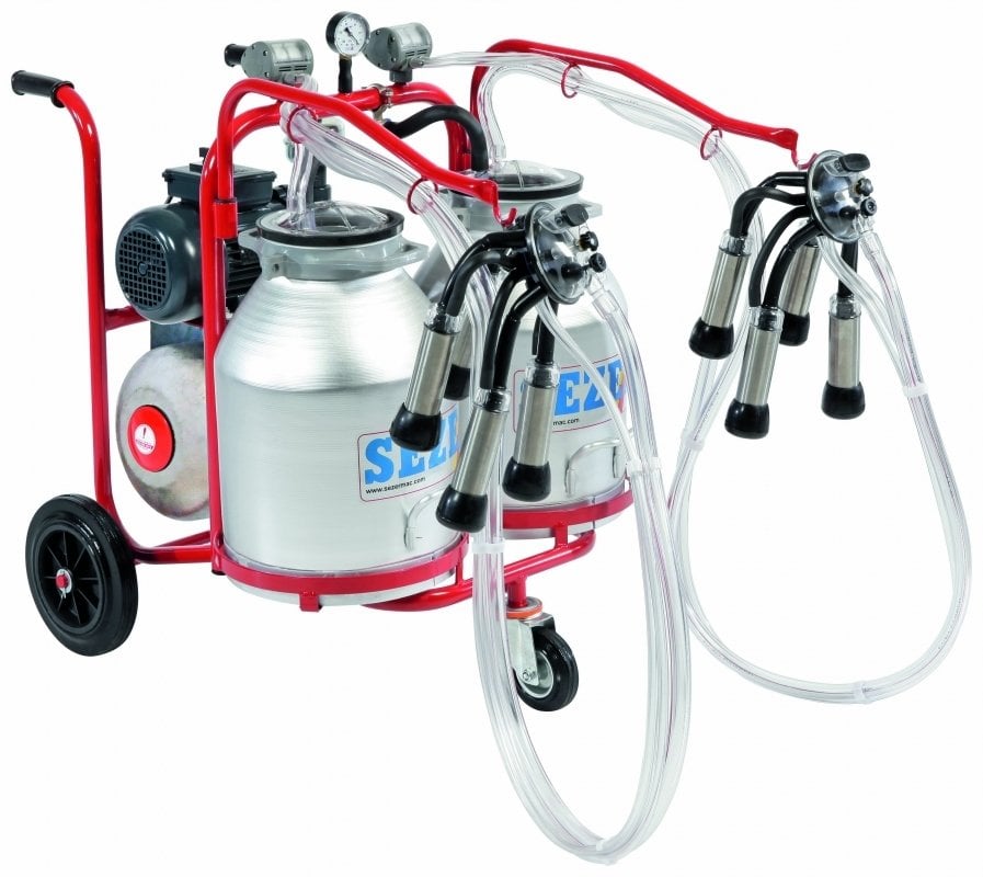 Sezer Pls-2 Alüminyum Güğümlü Süt Sağım Makinesi
