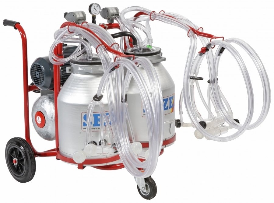 Sezer Pls-4/2 K Koyun Alüminyum Güğümlü Süt Sağım Makinesi