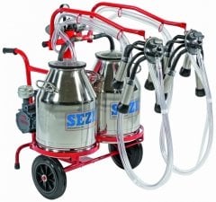 Sezer Impls-2 Paslanmaz Çelik Güğümlü Sağım Makinesi