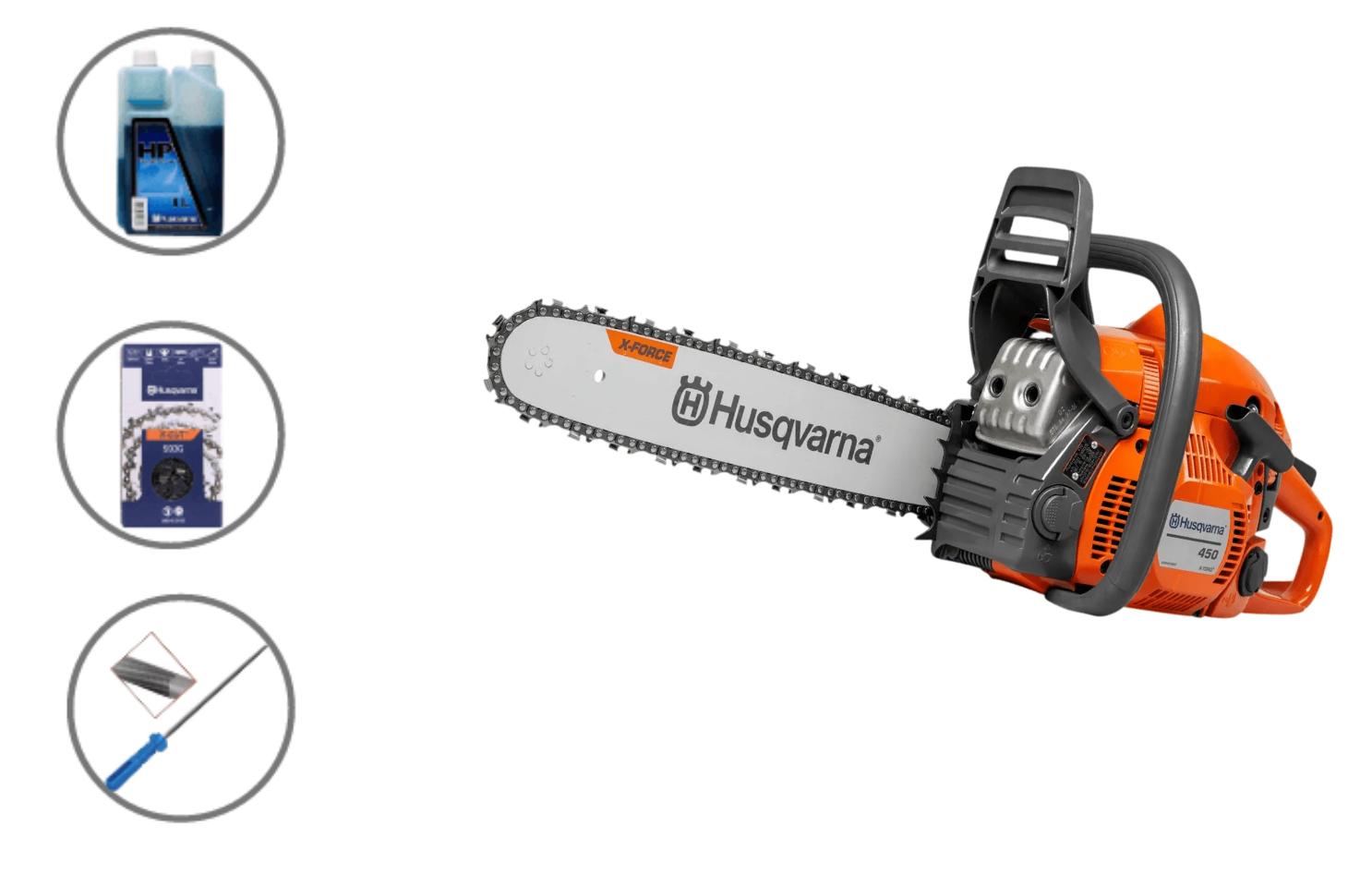 Husqvarna 450-II Motorlu Testere En Paket