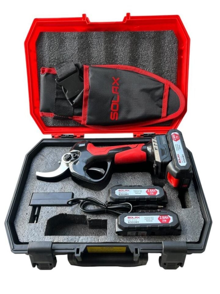 Solax B2121 Şarjlı Budama Makası ve Uzatma Kolu Set