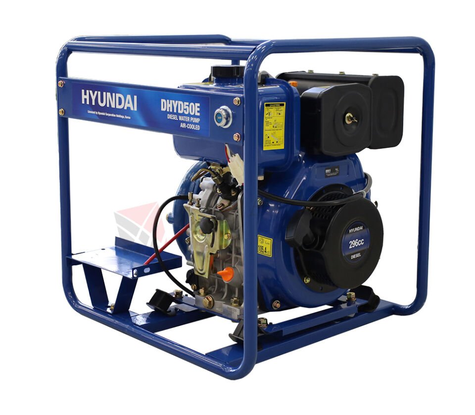 Hyundai DHYD50E 7 HP Dizel Marşlı Yüksek Basınçlı Su Pompası