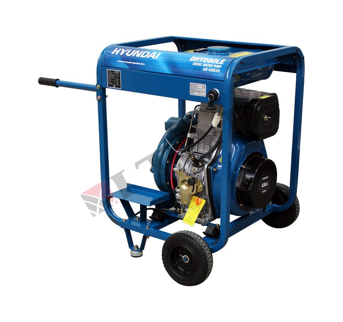 Hyundai DHYD80LE Dizel Marşlı Yüksek Basınçlı Su Pompası