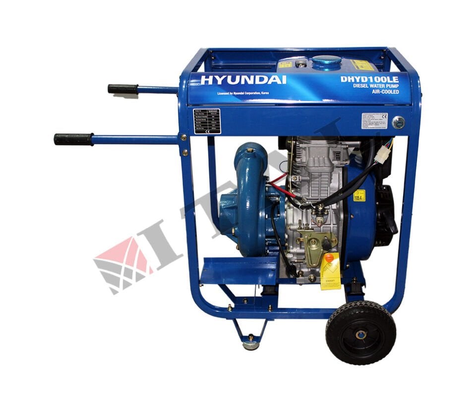 Hyundai DHYD100LE Dizel Marşlı Yüksek Basınçlı Su Pompası