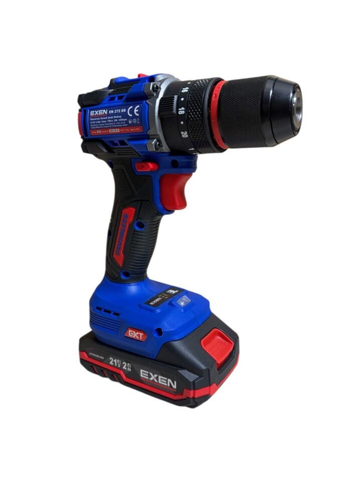 EXEN EN 272 DS Kömürsüz Darbeli Şarjlı Matkap