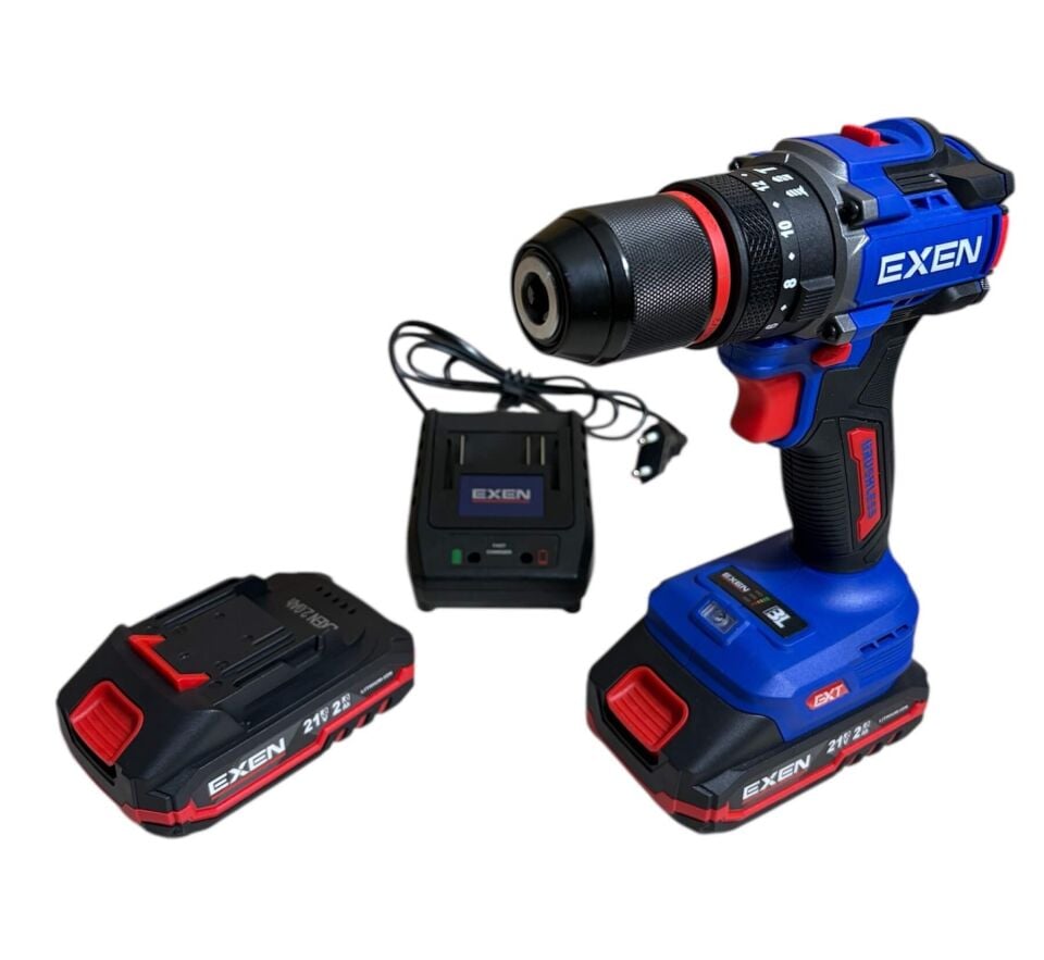 EXEN EN 272 DS Kömürsüz Darbeli Şarjlı Matkap