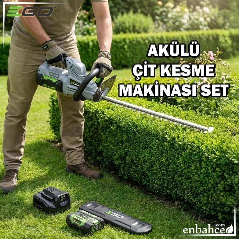 Ego HT2400e Akülü Çit Kesme Makinası Set