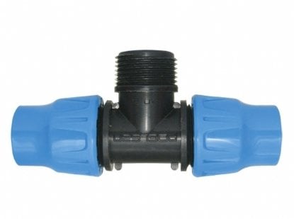 Poelsan 25X3/4''X25 Kilitli Bağlantı Erkek Te (12552)